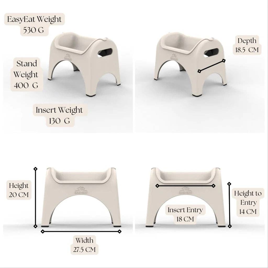 EasyEat Slow Feeder: Charcoal Grey